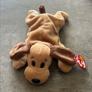 Ty Tan and Brown Dog Plush Toy